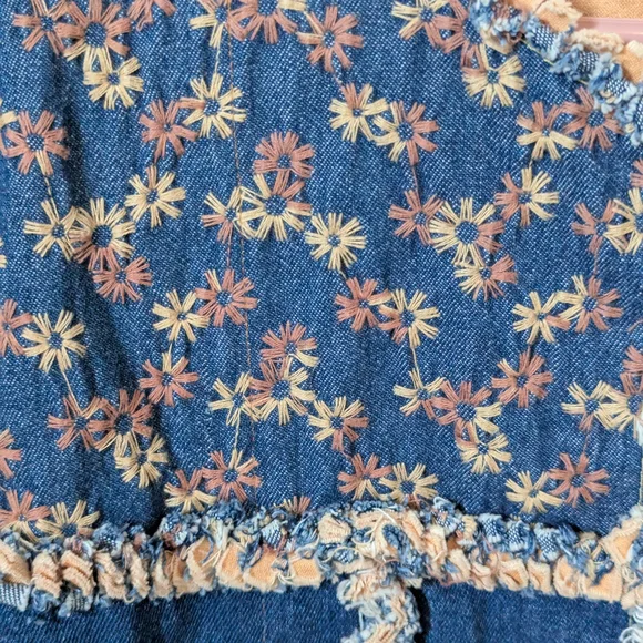 Handmade Patchwork Denim Jacket - Picture 3 of 4